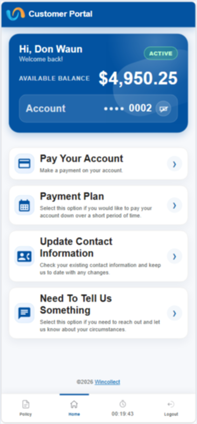 Customer Portal self-service